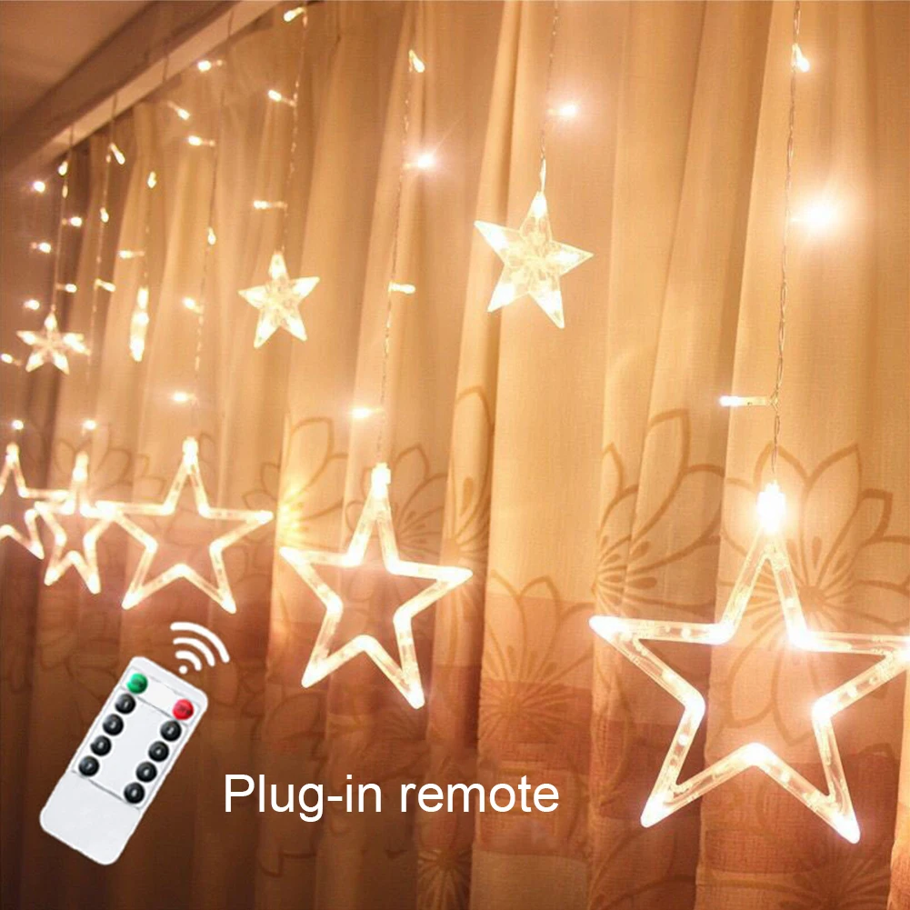 Светодио дный светодиодная Рождественская гирлянда Fairy Light Starlight Украшения световые гирлянды фестивальное освещение подключаемый пульт