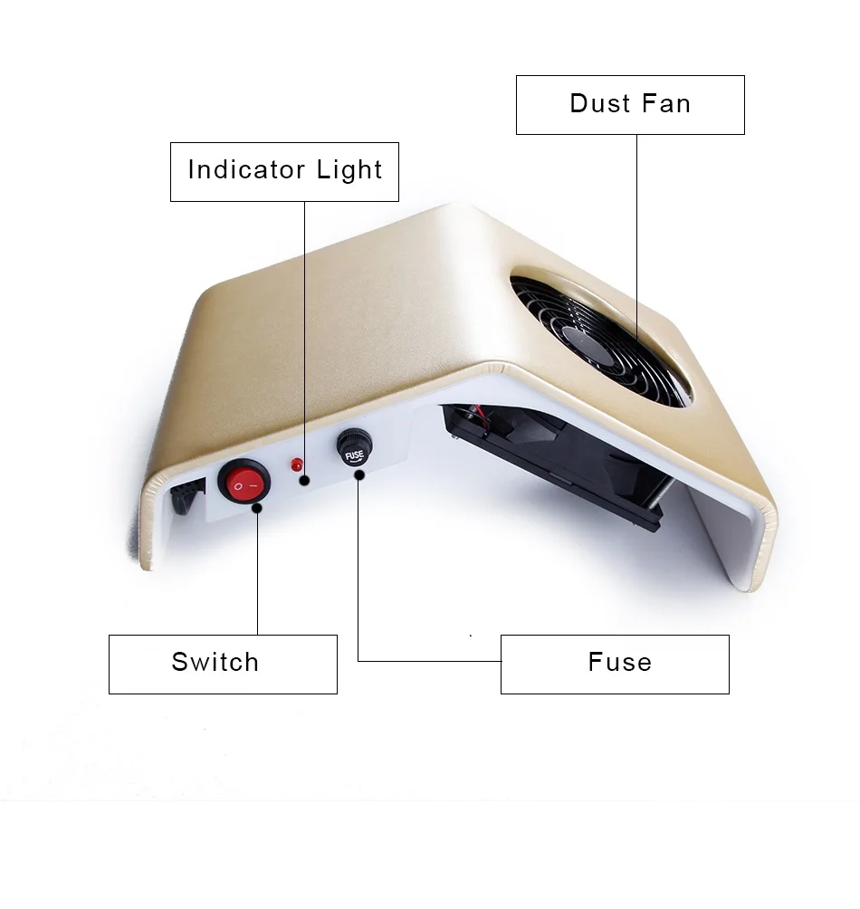 30 Вт Пылесос коллектор для всасывания пыли с ногтей Вентилятор маникюрный аппарат салонный инструмент 10 шт. мешков для сбора пыли для ногтей всасывающий коллектор