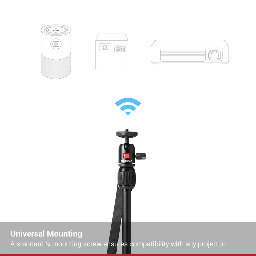  Nebula Capsule Adjustable Tripod Stand Compact Lightweight Aluminum Alloy Portable Projector for Pi