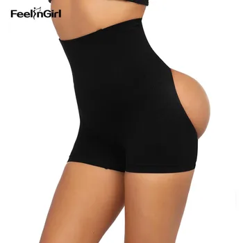 

FeelinGirl Women Control Panties 4 Steel Bones Butt Lifter Hollow Out High Waist Corrective Underwear Shaper Enhancer Briefs