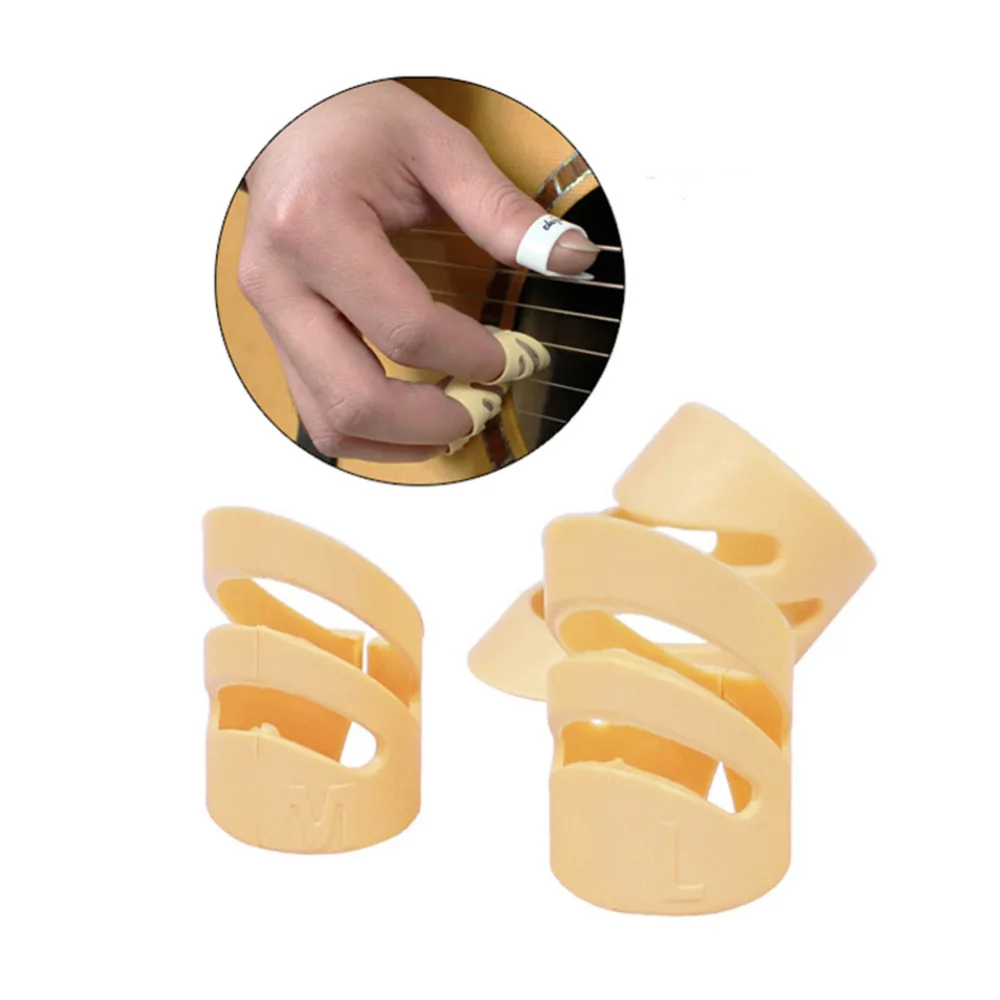 3 Pcs Guitar Picks Electric Acoustic Guitar Ukulele Index Finger Picks Alaska Pick Guitar Stringed Instrument Part Accessories