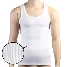 Мужской Топ без рукавов, майка для мышц, формирующий тугой корсет, Корректирующее белье для похудения, облегающее нижнее белье для живота с О-образным вырезом, Gymclothing