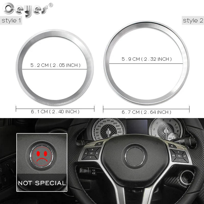 Car steering wheel decoration circle ring sticker for MERCEDES (23)