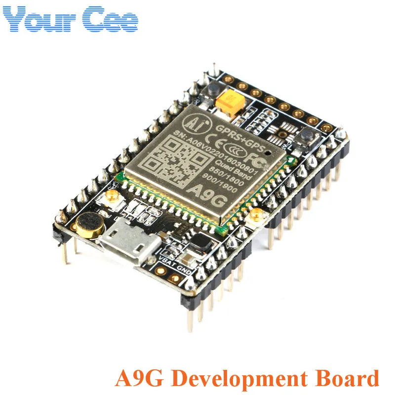 

1PC GPRS GPS Module A9G Core Board Module Pudding Development Board SMS voice Wireless Data Transmission IOT with Antenna