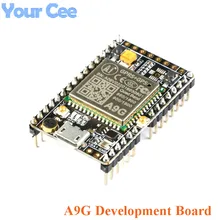 1pc gprs gps módulo a9g placa de núcleo módulo pudim placa desenvolvimento sms voz transmissão dados sem fio iot com antena gsm
