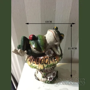 

Home Living Room Decoration Frog Ladybug Sleeping On Mushroom Crafts Creative Garden Outdoor Ornaments