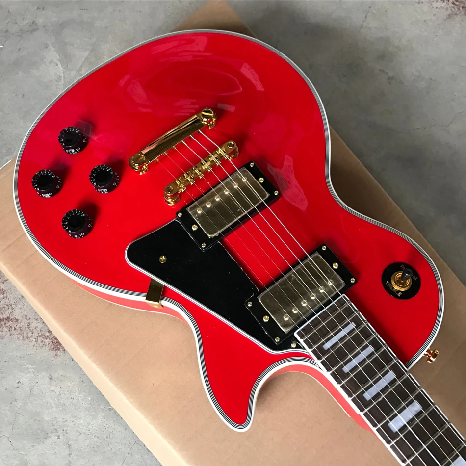 

New Hot shop red electric guitar, high quality silver burst guitar, real photos show that all colors can be