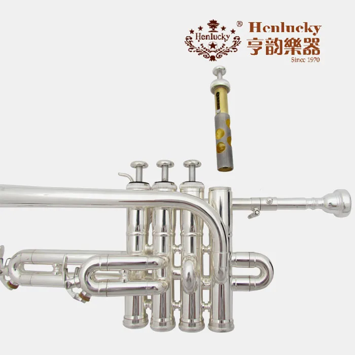 Professional double down BF piccolo trumpet tone silver torch design