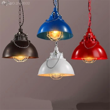 

Nordic Retro LED Pendant Lights Color Simplicity Living Room Bar Coffee Shop Lamps Hotel Lobby Restaurant Iron Pendant Lamping