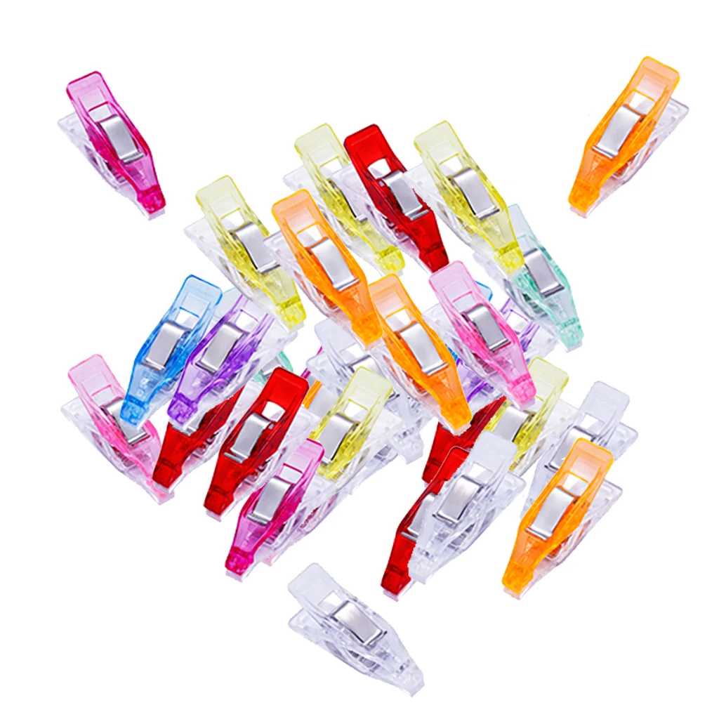 50Pcs Multicolor Plastic Clips Quilt Quilting Clip Clover Wonder Clip
