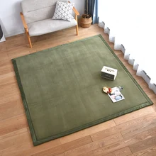 Новое поступление, толстый ковер татами из кораллового флиса, ковер для гостиной, спальни, детский коврик для ползания, детский прикроватный Прямоугольный Коврик