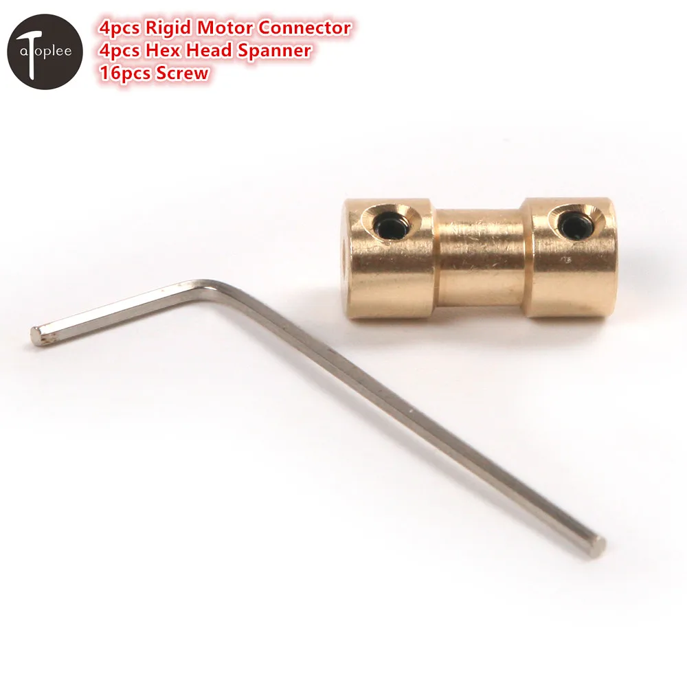 

4Pcs 2-5mm CNC Stepper Motor Flexible Coupling Shaft Coupler Connector Sleeve Adapter+4pcs Hex Head Spanner+16pcs Screw