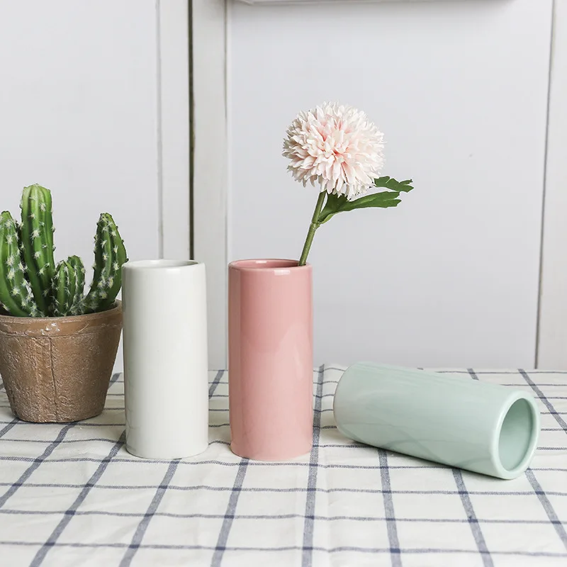 

2019 New Creative Simple Modern Home Ceramic Crafts Vase Desk Boutique Ornaments Home Decorations Vase