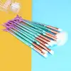 Makeup brushes New Mermaid  Foundation Eyebrow Eyeliner Blush Cosmetic Concealer Fish tail make up brushes Tools 2022 Oct17 ► Photo 3/6