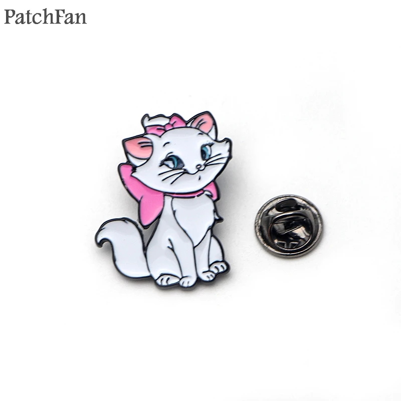 A0674 Patchfan аристократы Зонт кошка Мэри цинк pride pins para рюкзак металлические украшения для одежды значки броши для сумки рубашка шляпа insignia