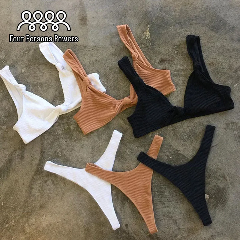 Four Persons Powers Bathing Suit Push up Bikini set Women Swimwear Sexy Swimsuit Brand Plus size NK85