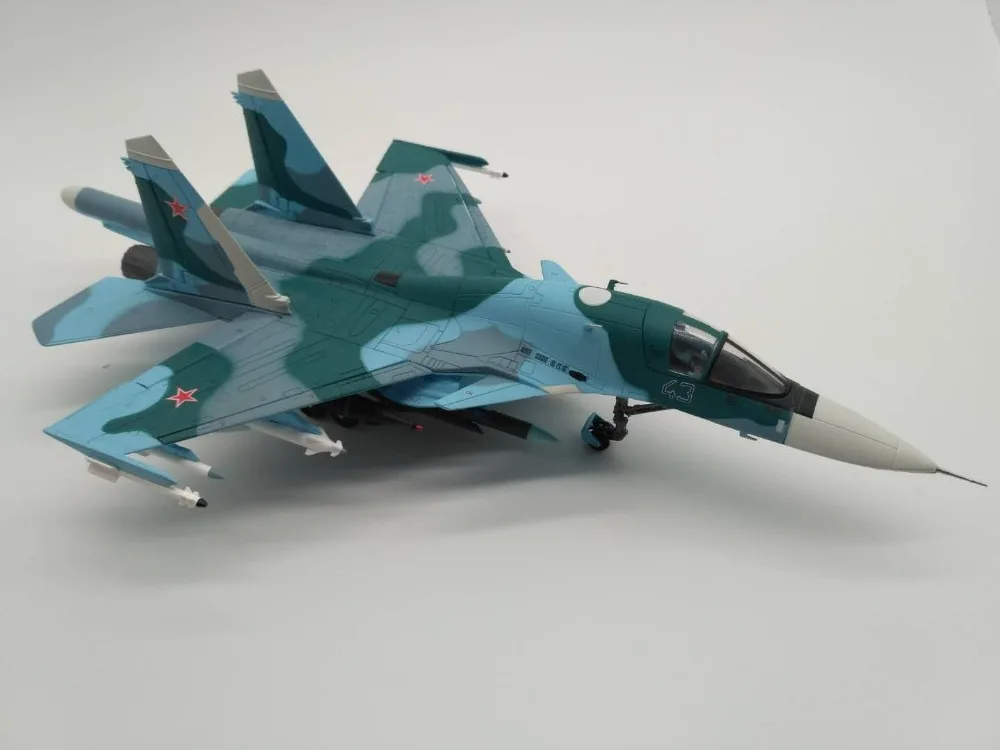 1/72 масштаб модель истребителя, игрушки Россия SU-34 Фланкер боевой самолет литой металлический самолет модель игрушки оригинальная коробка