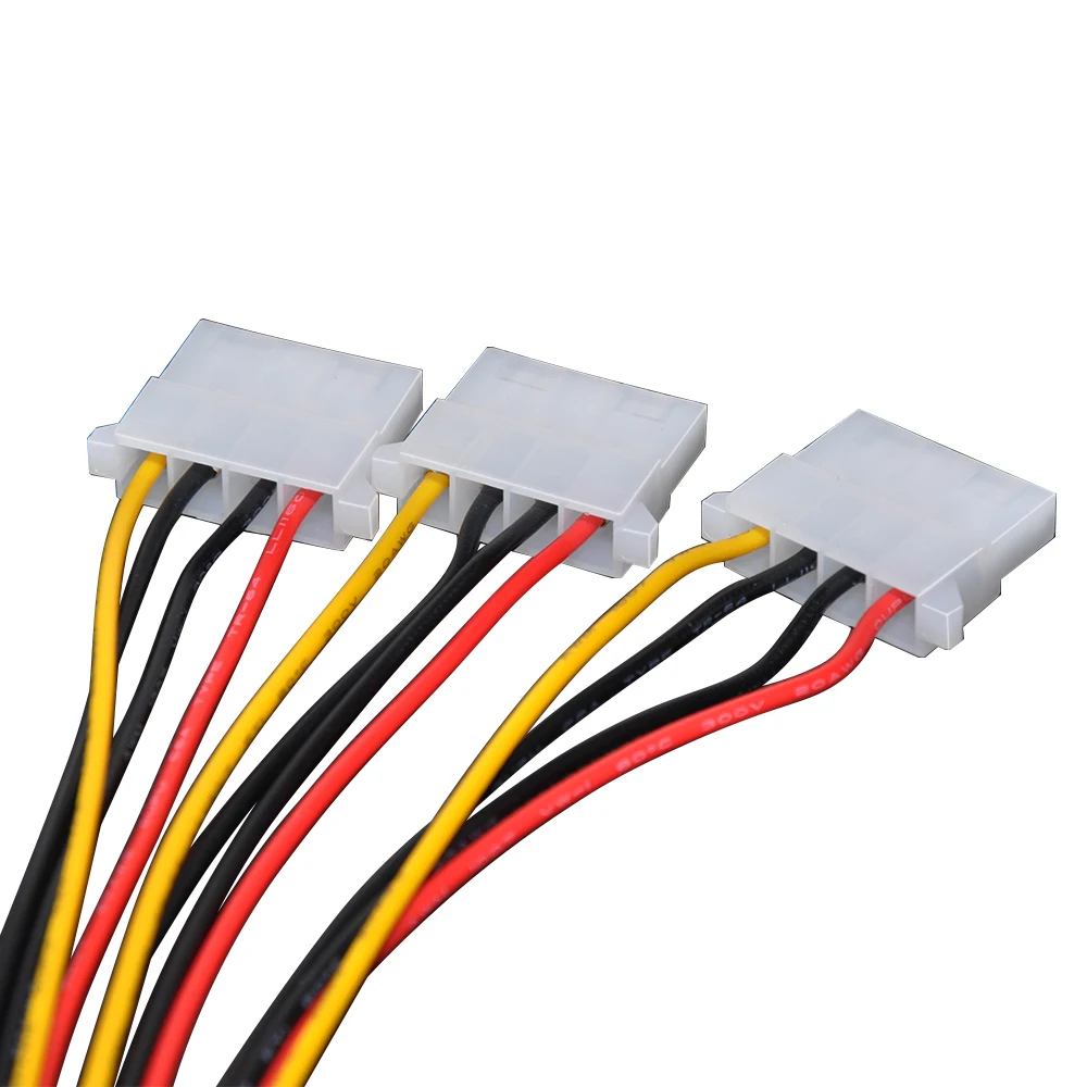 Сетевой разветвитель DeepFox с 4 контактным разъемом Molex male на 3 портовый разъем IDE female