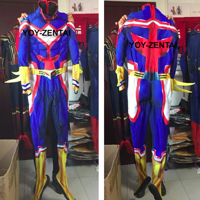 Movie Coser High Quaity Muscle Padding Cosplay Costume All Might