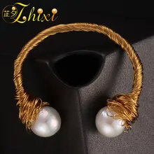 ZHIXI Ювелирные изделия из жемчуга жемчужные браслеты барокко пресноводный жемчуг(10-11 мм Шарм из природного камня браслеты изысканные ювелирные для Для женщин вечерние подарок S304