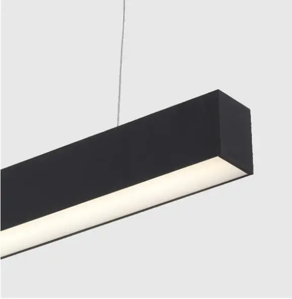 US $356.00 Free Shipping 12m 15m 18m LED Linear light withsuspended cable and joint connectors silver and white housing available