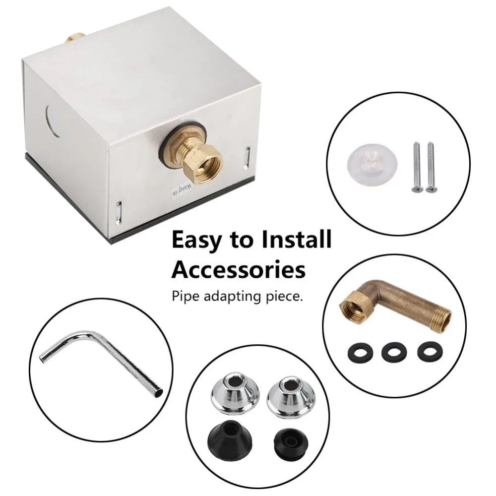 Автоматические Индуктивные клапаны для туалета, Водосберегающие электронные сливные клапаны для туалета, интеллектуальные настенные сенсорные сливные клапаны для туалета