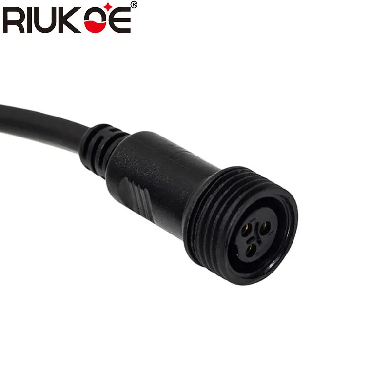 RIUKOE 10 шт./лот водонепроницаемый DMX 3pin сигнальный кабель Разъем 1 м для наружного