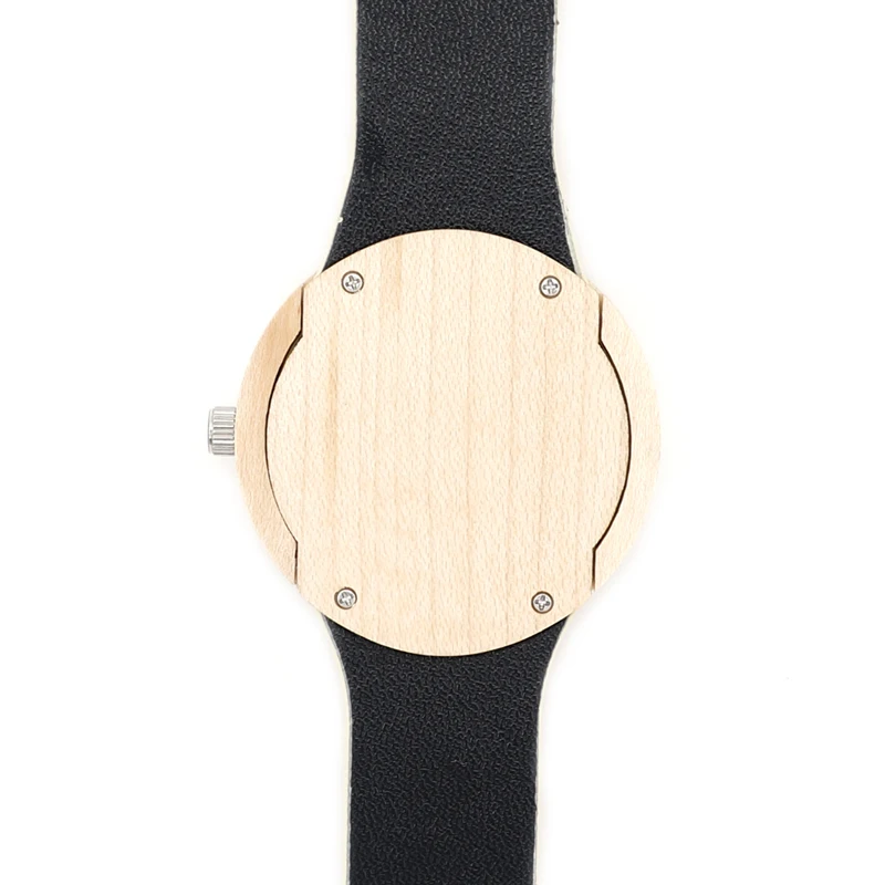 2017 Luxury Brand BOBO BIRD Watch Women Leather Band Wood Watches for Men and Women Wooden Wristwatches C-H12