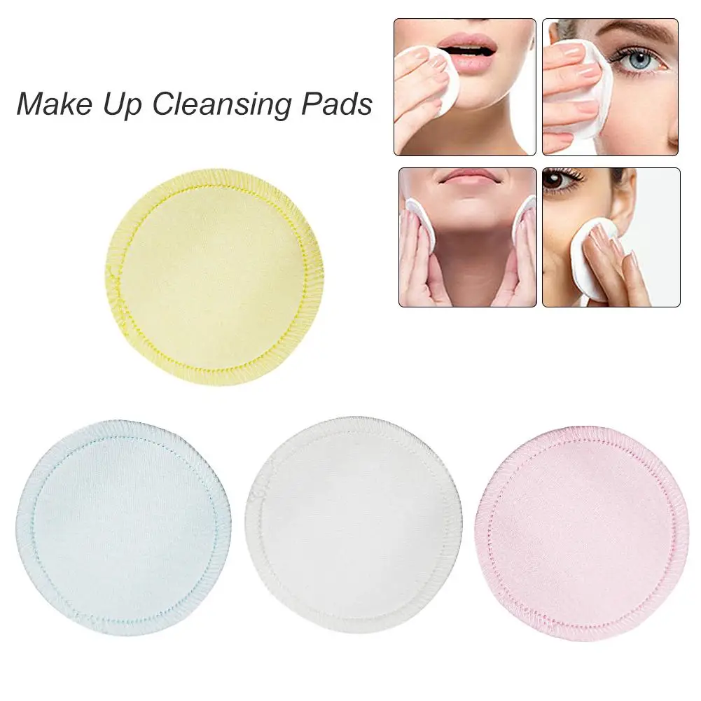 

Reusable Cotton Pads Ake Up Facial Remover Double Layer Wipe Pads Nail Art Cleaning Pads Washable With Laundry Bag