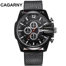 CAGARNY Men Fashion quartz Watches Leather Strap Watches Man Sport Military waterproof Fashion Wristwatches Relogio Masculino CAGARNY Men Fashion quartz Watches Leather Strap Watches Man Sport Military waterproof Fashion Wristwatches Relogio Masculino