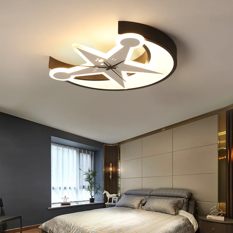 Modern minimalist led ceiling lamp round bedroom lamp acrylic lampshade