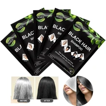 Мгновенный черный шампунь для волос делает серые и белые волосы быстрыми, легко затемняющими и сияющими за 5 минут макияж Прямая поставка