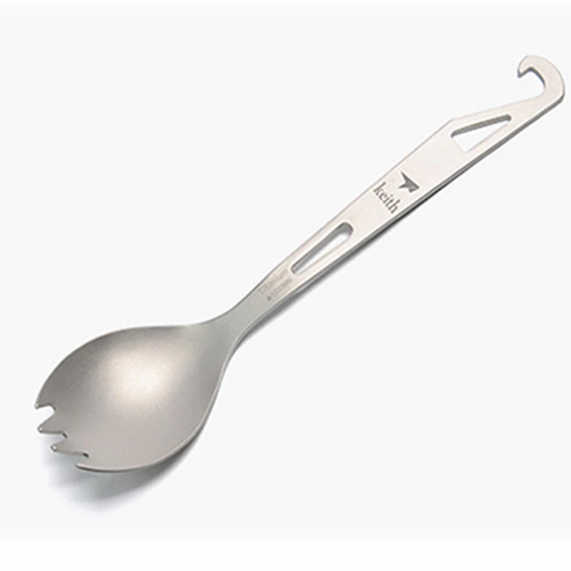Keith Titanium Spork походная титановая вилка ложка для путешествий пикника посуда с
