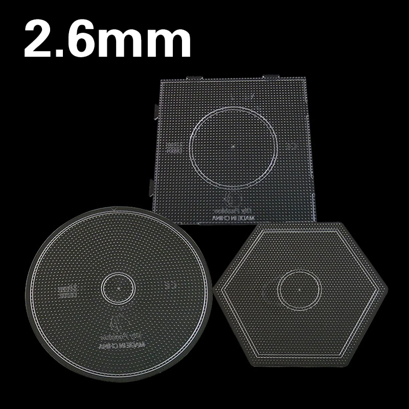 

3PCS Set 2.6mm Hama Beads Boards Template Patterns Pegboards 15cm Iron Fuse Beads Templates Tangram Jigsaw Board