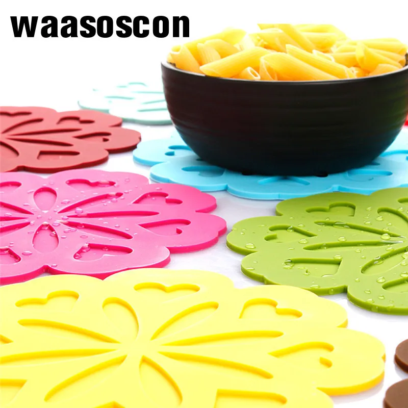 

Multifunction Silicone Non-slip Heat Resistant Mat Tableware Coaster Cushion Placemat Pot Holder Kitchen Accessories For Family