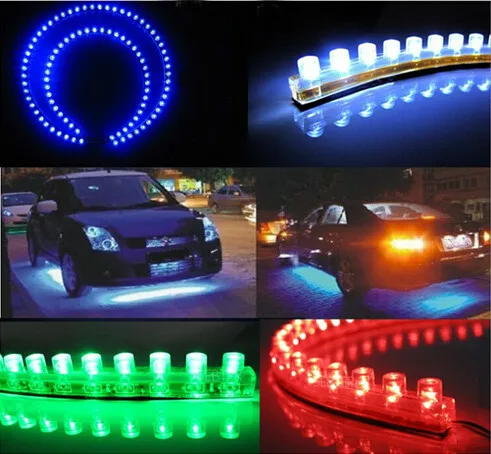 

1 piece Car Styling 12V 24cm car LED DRL Light Strip For Daytime Running Light motorcycle car bike decoration waterproof