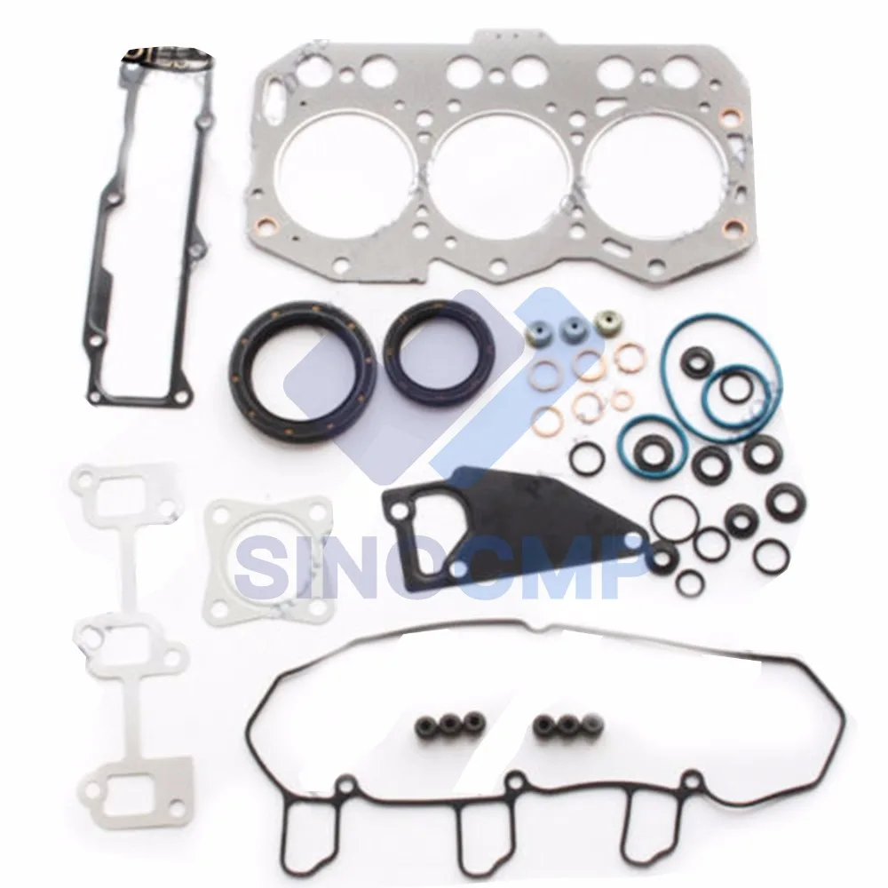 Yanmar 3TNV76 Engine Gasket Kit For GGE Mini Excavator,Loader and Generator Set_
