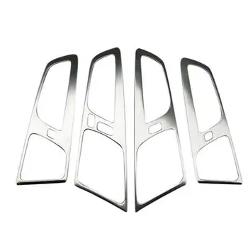 

For Volvo XC60 2018 Stainless Matt 4PCS Inner Door Cup Bowl Frame Cover Trim