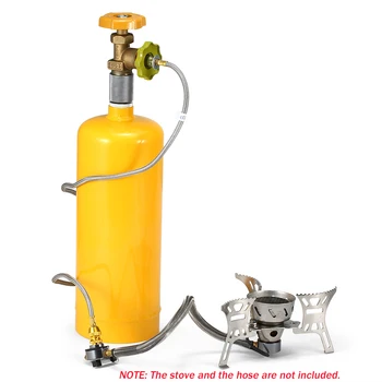 

Outdoor Camping Fuel Bottle Refillable 1.98Lb Propane Cylinder Tank Steel Tank Propane Cylinder Hiking Stove Fuel Bottle