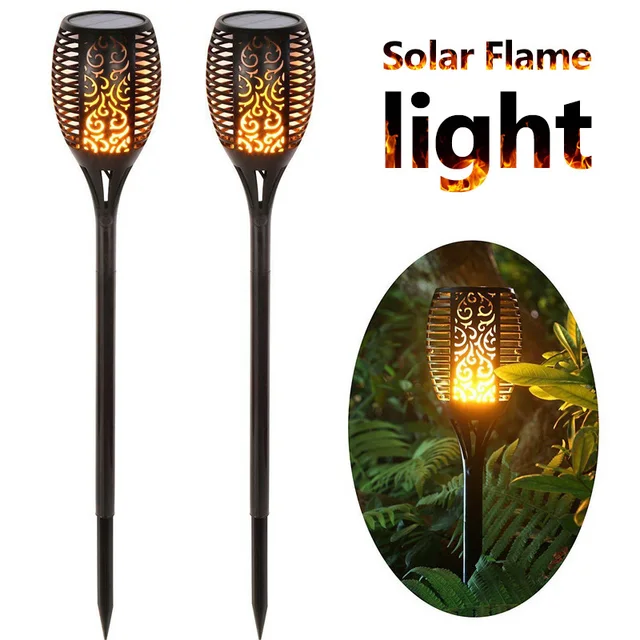 Solar Garden Lights Waterproof Outdoor Torch Light Led Solar Garden Lights Waterproof Outdoor Torch Light Led Flame Landscape Decorative Path