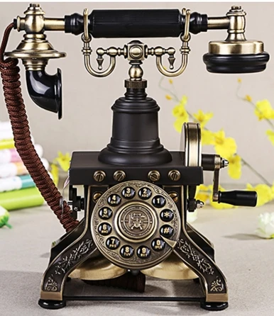 HA1892 модный античный винтажный старомодный первоклассный металлический телефон