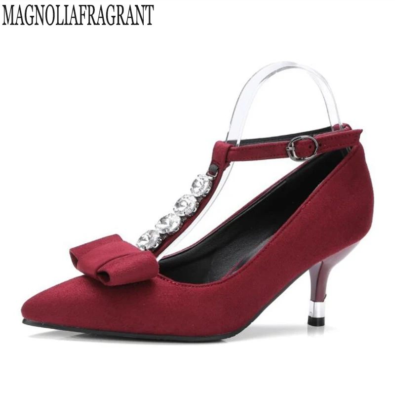 Aliexpress.com : Buy Plus size 34 43 Mary Jane Bow High Heels Shoes Wedding Female Simple Women 