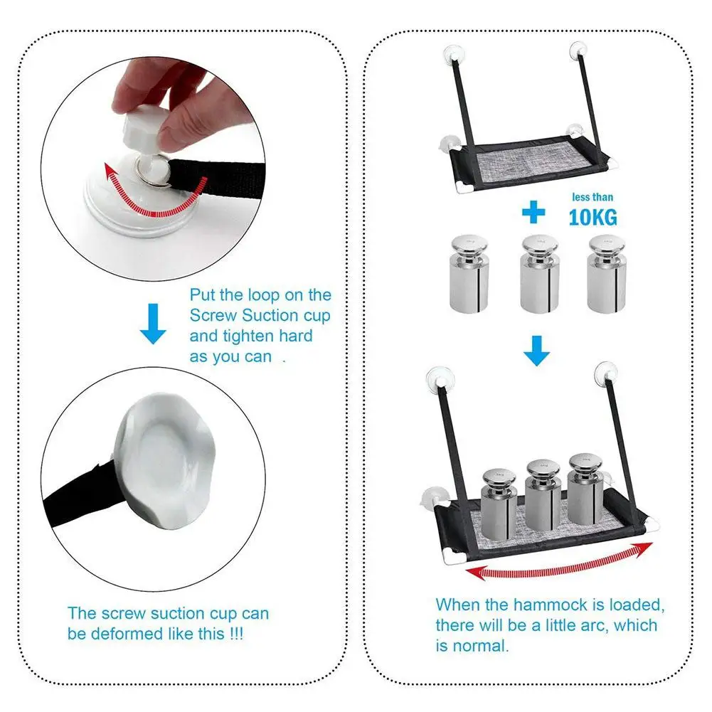 Adeeing Cat на окно гамак с тяжелыми присосками дышащая удобная подвесная кровать для домашних животных