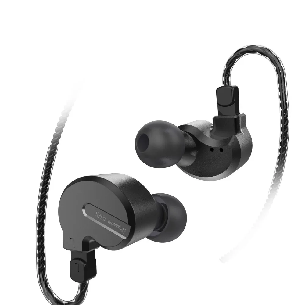 BQEYZ KB1 1BA + 2DD Гибридный привод металлические наушники в ухо HIFI DJ Monito спортивные для