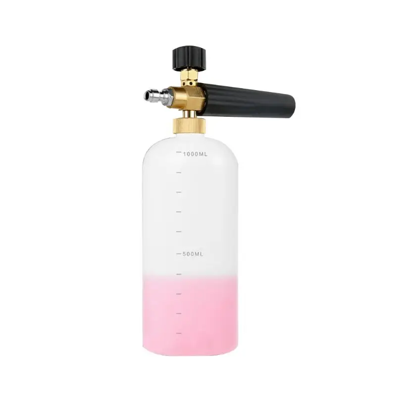 

1L Car Foamer Wash Jet Bottle 1/4" Snow Foam Lance Cannon Washer Gun Soap Pressure Snow Foam Bottle