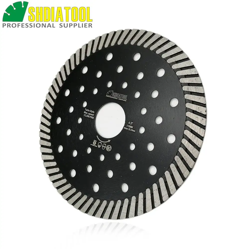 SHDIATOOL 20pcs 115MM Diamond Blades Whole Sales 4.5 Inch Narrow Turbo