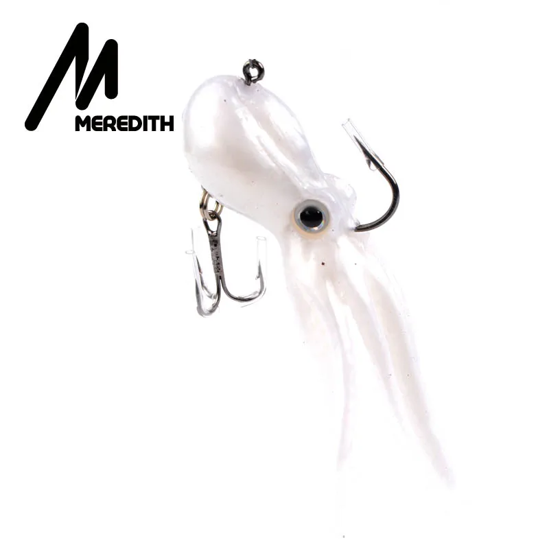 MEREDITH fishing 23 г 9 см длинный хвост мягкие свинцовые осьминог рыболовные приманки - Цвет: E