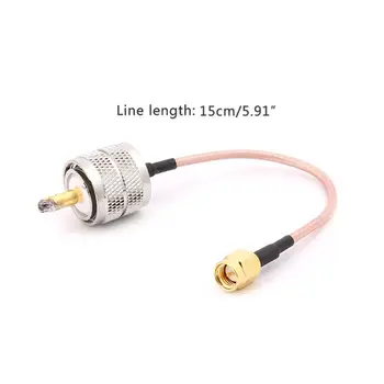 

UHF Male Plug PL259 To SMA Male Plug RG316 Pigtail Cable 15cm RF Coaxial Cables