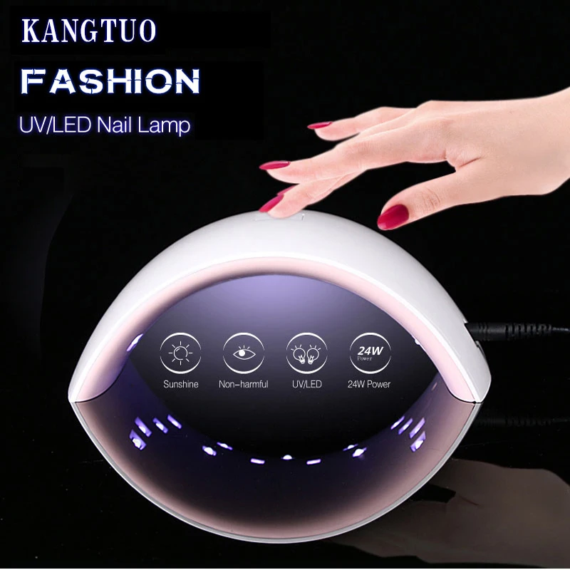 Nail Dryer 24W UV LED Nail lamp 15 LEDs for Curing All Gels Manicure