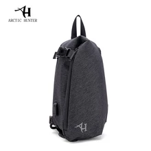 Сумка для мужчин и женщин с дизайном ARCTIC HUNTER, USB порт зарядного устройства, водонепроницаемая нейлоновая повседневная мужская сумка-мессенджер на плечо, Рождественская сумка